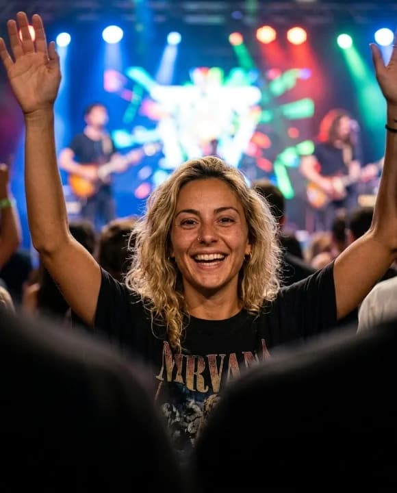 Concerto live a Milano di sera