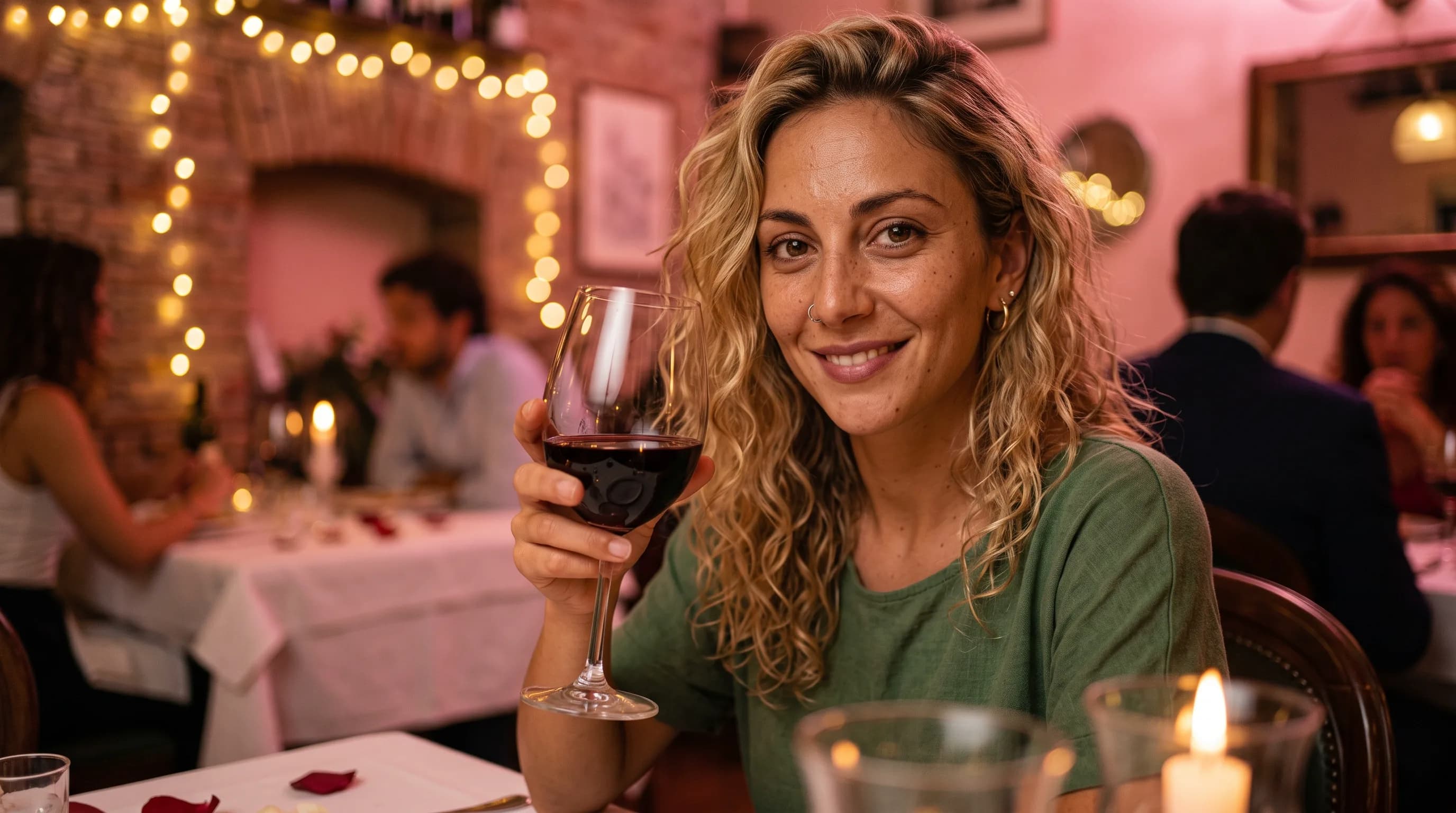Romantic candlelit dinner in Rome for Valentine's Day