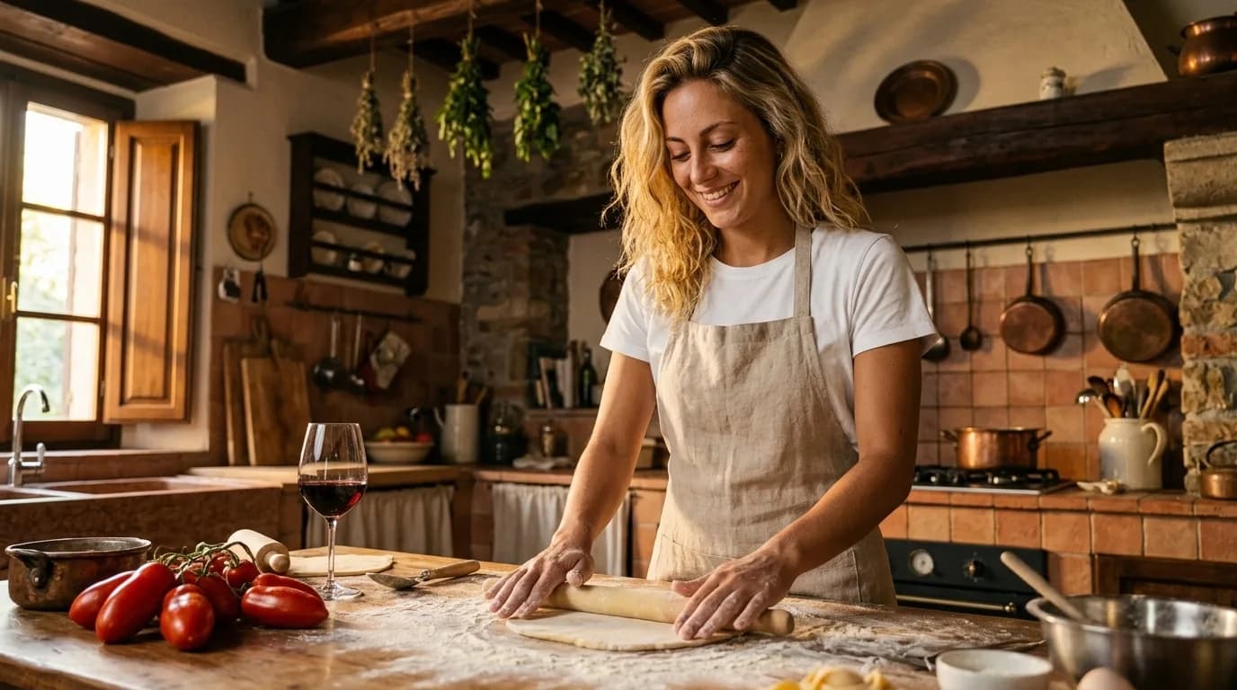 Corso di cucina italiana a Roma con pasta fatta a mano